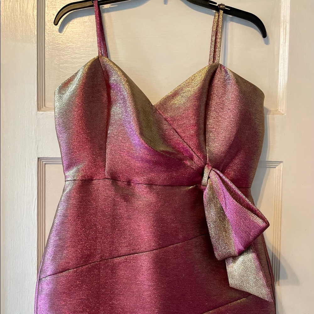 Parker Black, Size 8, Metallic Fuchsia